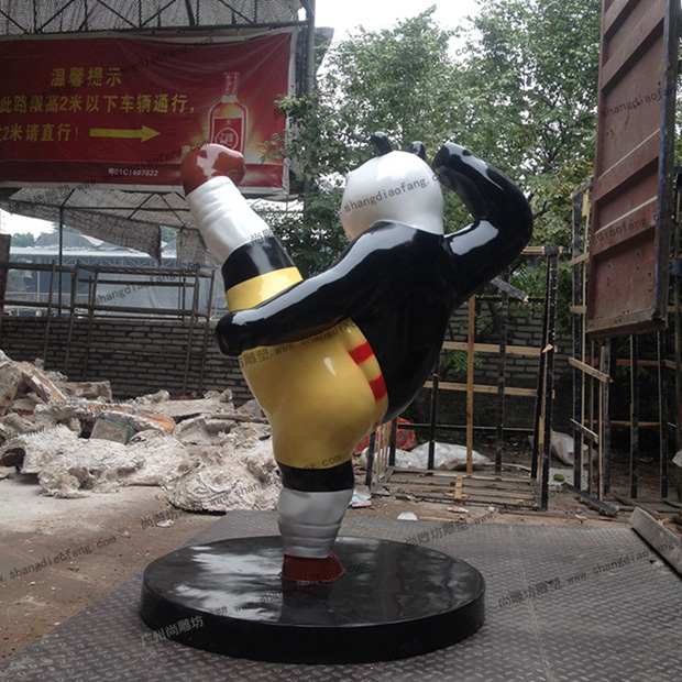 功夫熊猫阿宝玻璃钢雕塑2