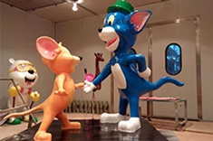 【卡通动物】猫和老鼠雕塑，一对天生的冤家从诞生开始就注定了他们是给世界带来欢笑