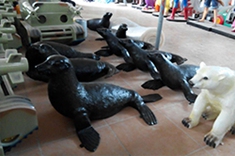 【海洋动物雕塑】武夷山极地海洋公园海狮玻璃钢摆件？没错？