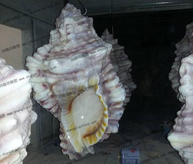 玻璃钢海螺雕塑2