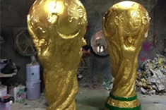 【广场雕塑】大力神杯雕塑小品  1:1打造的世界杯主题装饰