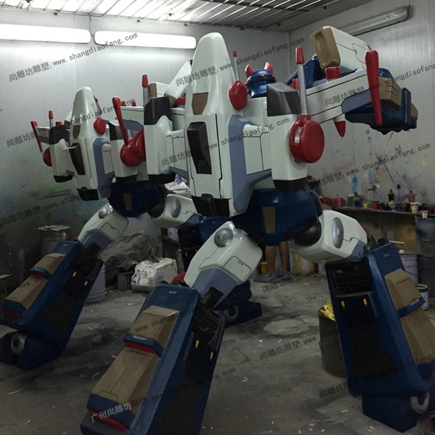 玻璃钢机器人雕塑模型六背面