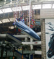 【圣诞.万圣】广州市天河正佳极地海洋世界装饰之鲸鲨雕塑，今年圣诞好去处！