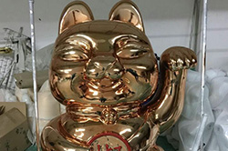 【动物雕塑】喜庆泡沫雕塑商场招财猫雕塑