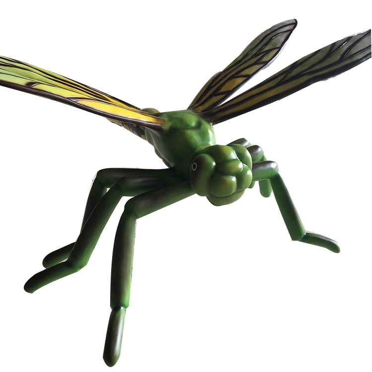 玻璃钢户外仿真蜻蜓、蜘蛛、蝗虫昆虫雕塑园林美陈雕塑摆件
