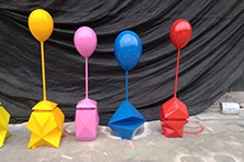 玻璃钢热气球雕塑广场景观雕塑摆件