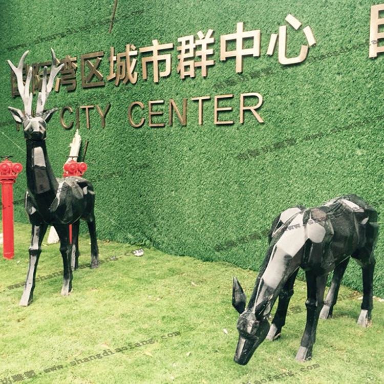 【千面鹿】城市景观雕塑抽象艺术园林装饰玻尚雕坊璃钢雕塑